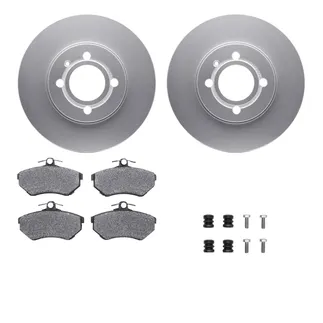 R1 Concepts WDUH1-74082 Carbon Series Brake Rotors W/ 5000 Oep Brake Pads & Hdw